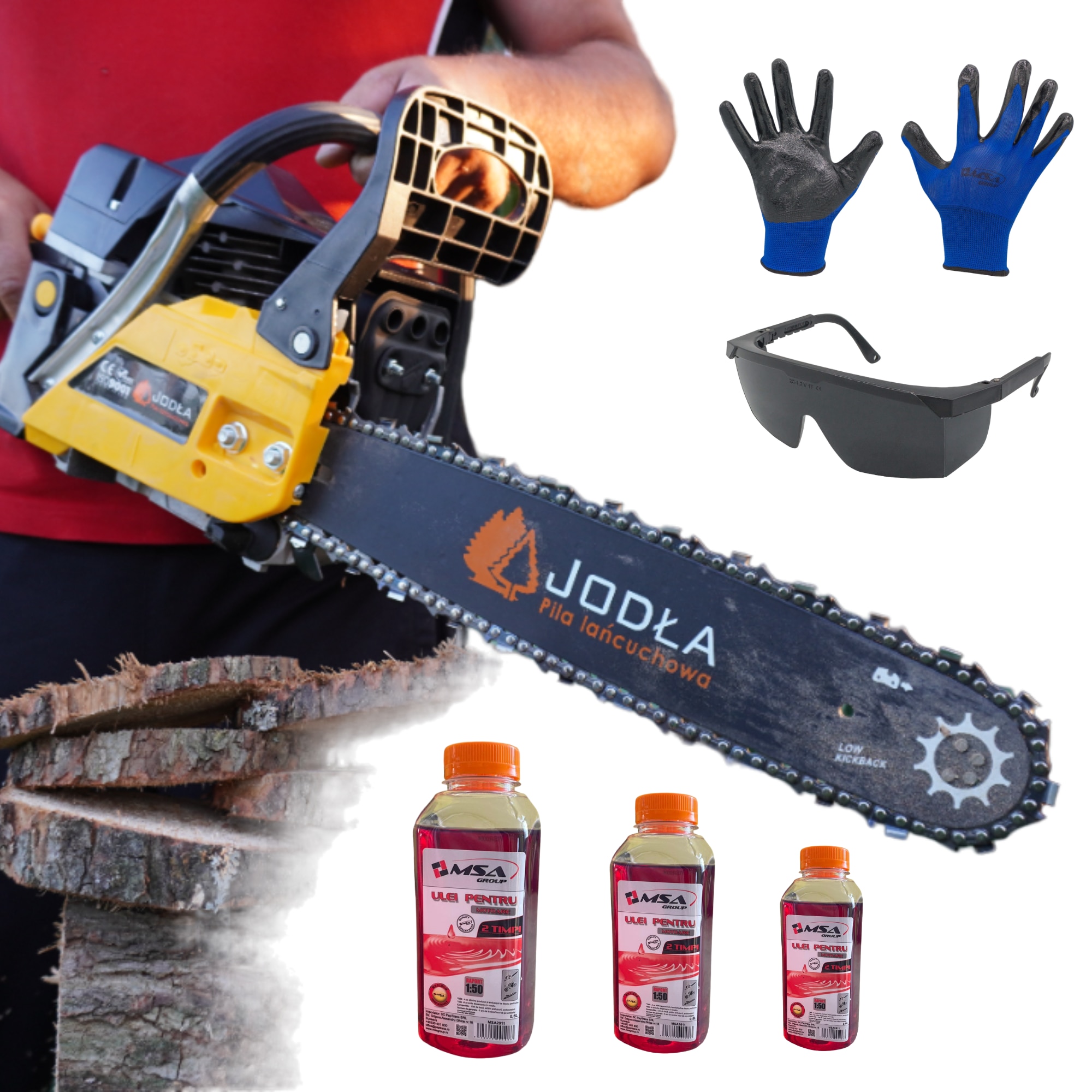 Pache Drujba Jodla Polonia, 4.2CP, 58cc, Easy Start, ochelari de