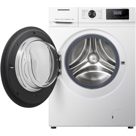 Пералня Heinner HWM-H8014INVA++, 8 кг, 1400 об/мин, Инверторен мотор, Бял