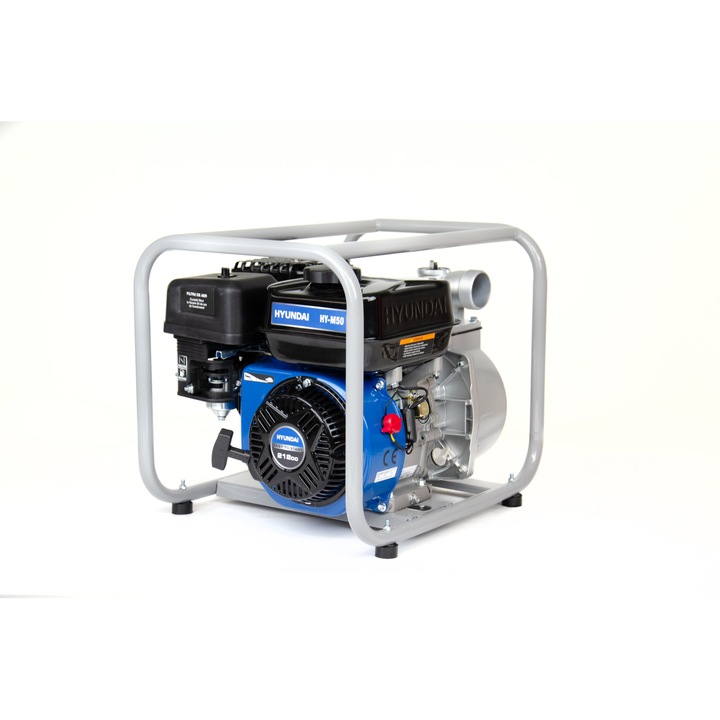 Моторна помпа за чиста вода HYUNDAI HY-M50, 4-тактов двигател, 5.8 HP, 212 cmc, максимален дебит 466L/min