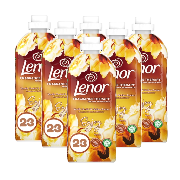 Комплект 6 балсама за пране Lenor Vanilla Orchid, 575 ml, 138 пранета