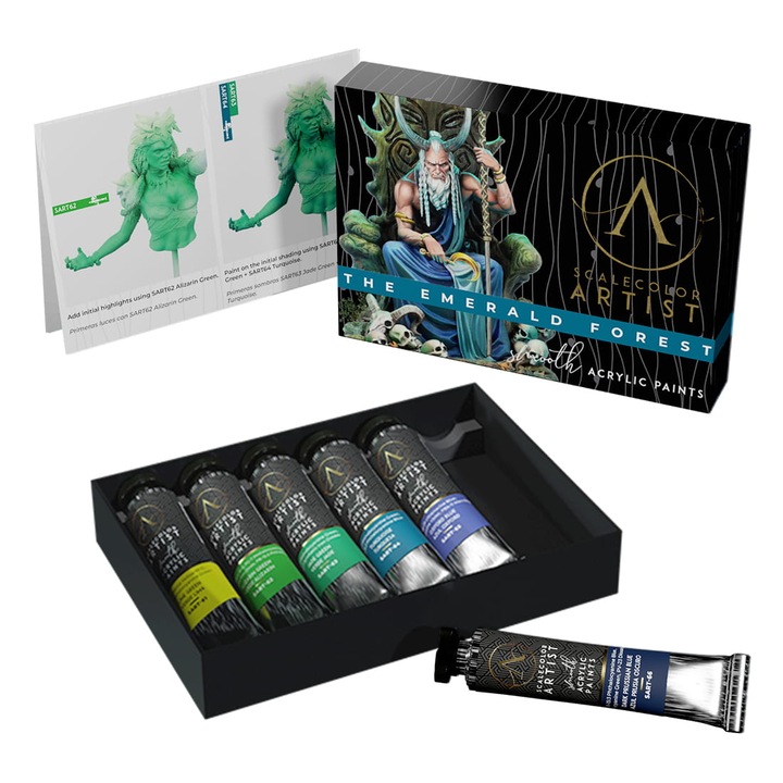 Festékkészlet Emerald Forest Artists Scalecolor, Scale75, 6x20 ml