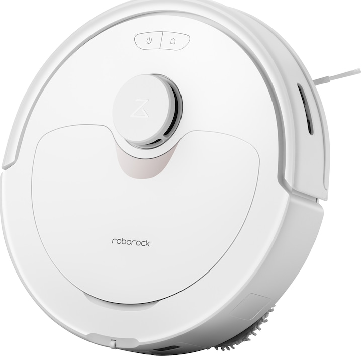 Робот прахосмукачка Roborock Q Revo със станция за зареждане QR02-00, 5500 pa, Двоен моп 200 rpm, Самозареждане с вода, Самомиещ се моп, Самоизпразващ се контейнер за прах, Бързо 3d картографиране, Управление чрез приложение, Бял