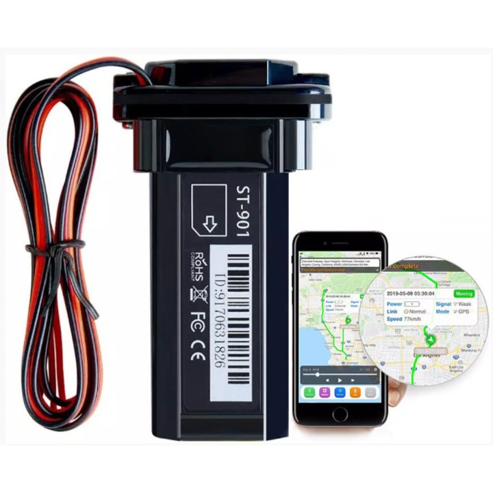 Localizator GPS, SinoTrack ST-901, Negru