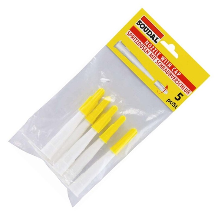 Set 5xTub silicon, Soudal, Plastic