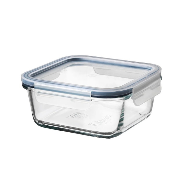 Кутия с капак, термоустойчиво стъкло, 600 мл