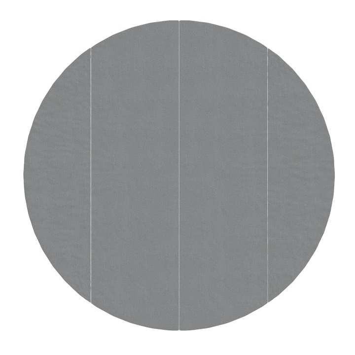 vidaXL геотекстилно покритие за басейн, светло сиво, Ø458 см, полиестер