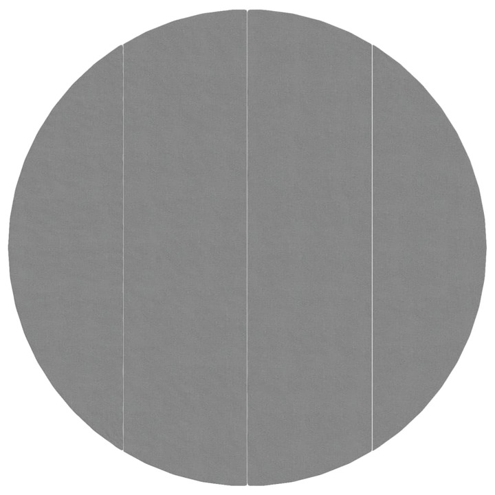 vidaXL геотекстилно покритие за басейн, светло сиво, Ø500 см, полиестер