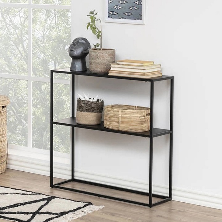 Consola Asi Home Andas, 80 cm x 85 cm x 30 cm, Negru