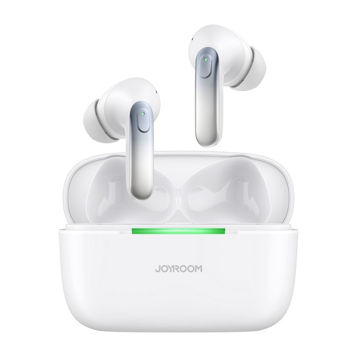 Joyroom JR-BC1 Bluetooth 5.3 ANC слушалки, бял