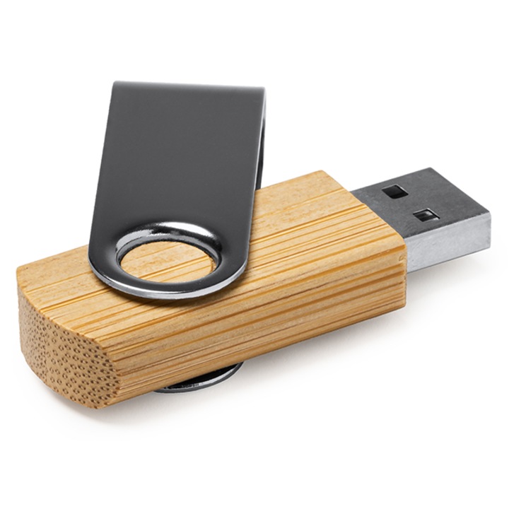 Stick de memorie Uldon US4190, USB 2.0, 16 GB, bambus
