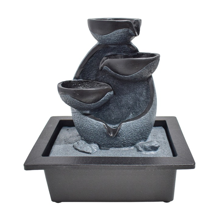 Артезиански фонтан, Фън Шуй, LED, потопяема помпа, Naimeed D5062, 23x18x28cm