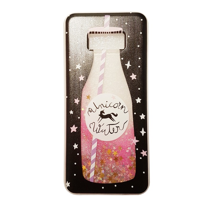 Unicorn Water case за Samsung Galaxy S8 Plus, G955 Glitter black, Liquid case