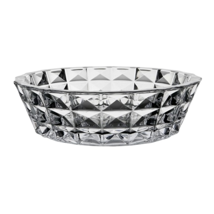 Salatiera de cristal, Bohemia, Diamond, 245753, 32x9 cm, Transparent