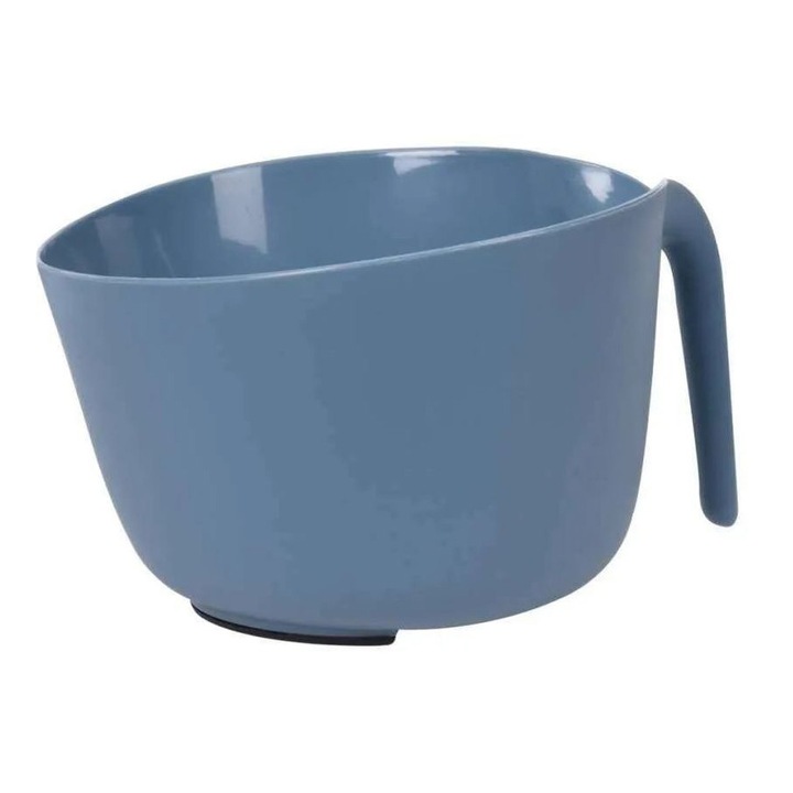Bol mixare plastic, cu maner, talpa antiaderenta, 22x14 cm