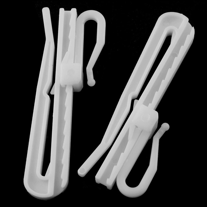 20 buc. Sistem de clichet din plastic, Alb