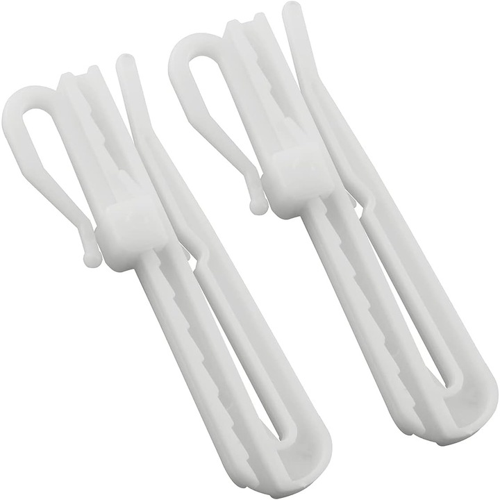 20 buc. Sistem de clichet din plastic, Alb