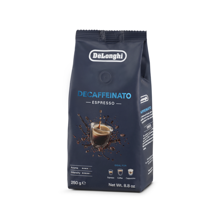 Boabe de cafea decofeinizata, DeLonghi, 250 g