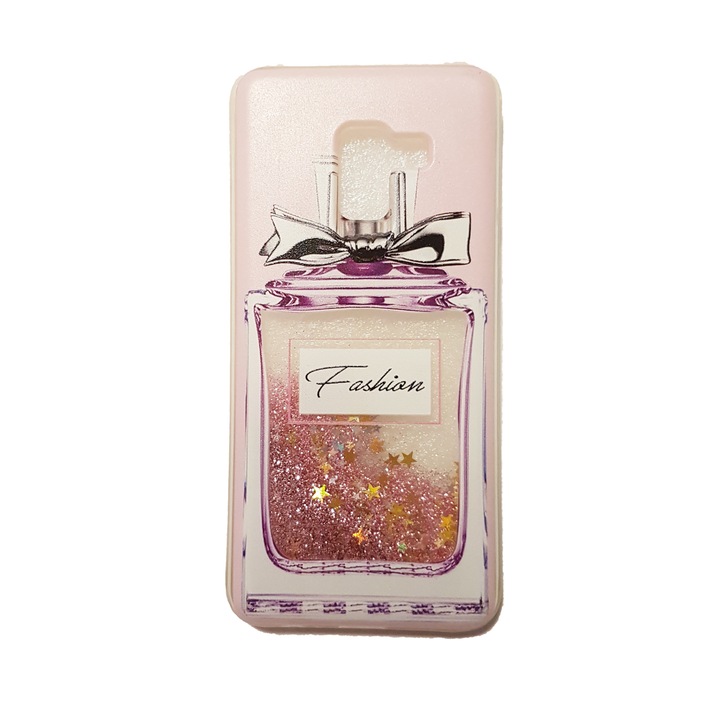 Glitter Perfume калъф за Samsung Galaxy A5 2018, A8 2018, A530 Pink Liquid case