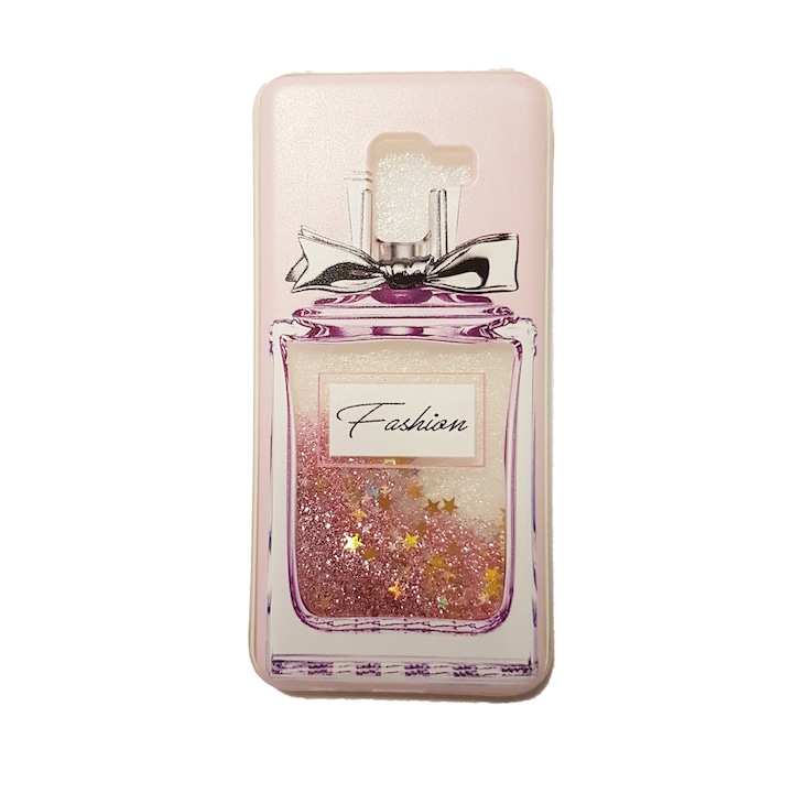 Glitter Perfume калъф за Samsung Galaxy A5 2018, A8 2018, A530 Pink Liquid case