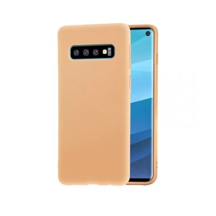 Силиконов предпазен калъф за Samsung Galaxy S10+/S10 Plus, Крем