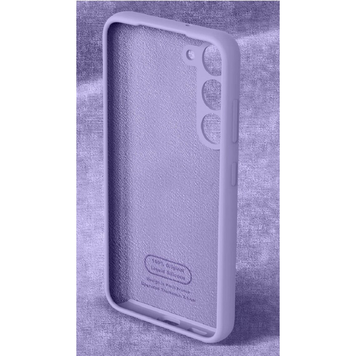 Husa silicon antisoc cu microfibra in interior compatibila cu Samsung Galaxy A14 5G Mov