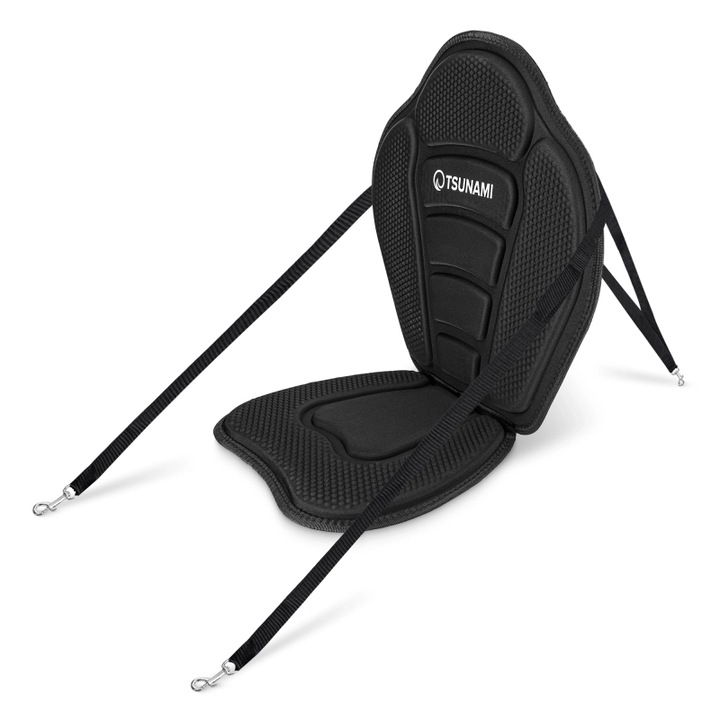 Scaun pentru placa SUP, Tsunami, Neopren/Poliester, Negru