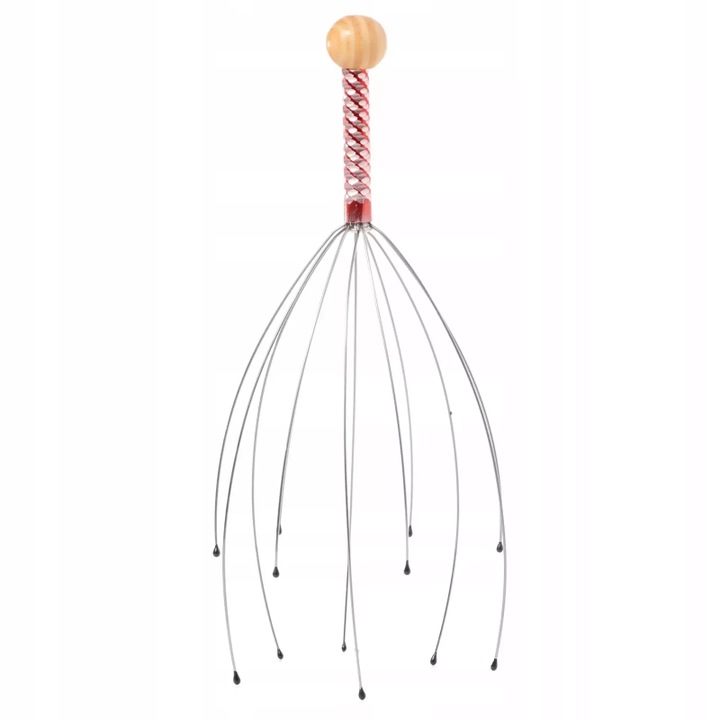 Аюрведичен масаж на глава, 4Fizjo, Метал/Дърво, Многоцветен