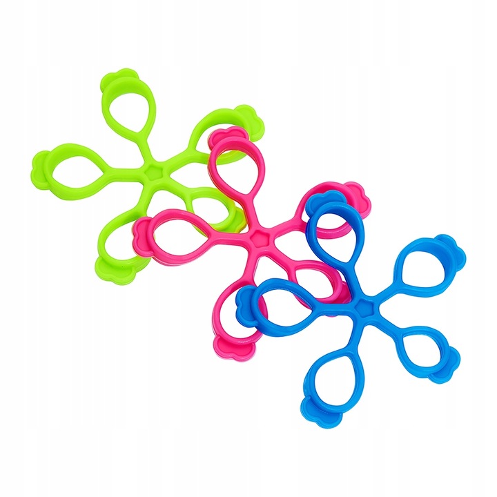 Комплект от 3 броя флексори за пръсти и китки 4Fizjo, Multicolor