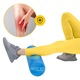 Masszázshenger, 4FIZJO, önmasszázs eszköz trigger pont terápiához, jógához, pilateshez, crossfithez, fitnesshez, masszázs párnákkal, 60 x 15 cm, kék színű