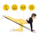 Rehabilitációs ellenállás szalag, 4FIZJO, fitness, jóga, pilates, rehabilitációs torna, rehabilitáció, fizioterápia, közepes ellenállás, 2m, fekete
