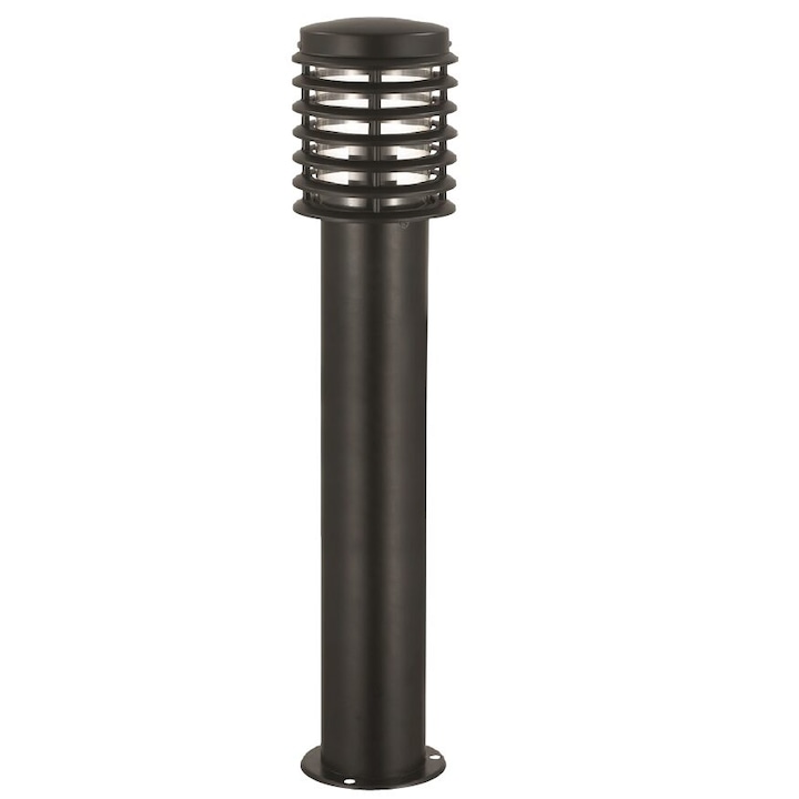 Градинска лампа Palmiye-4, тяло от поцинкована неръждаема стомана, Черна, 800x150 mm, IP44, E27
