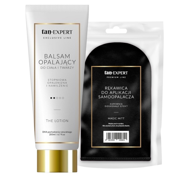 Önbarnító lotion, TanExpert, Kesztyűvel felvitelhez, 200ml