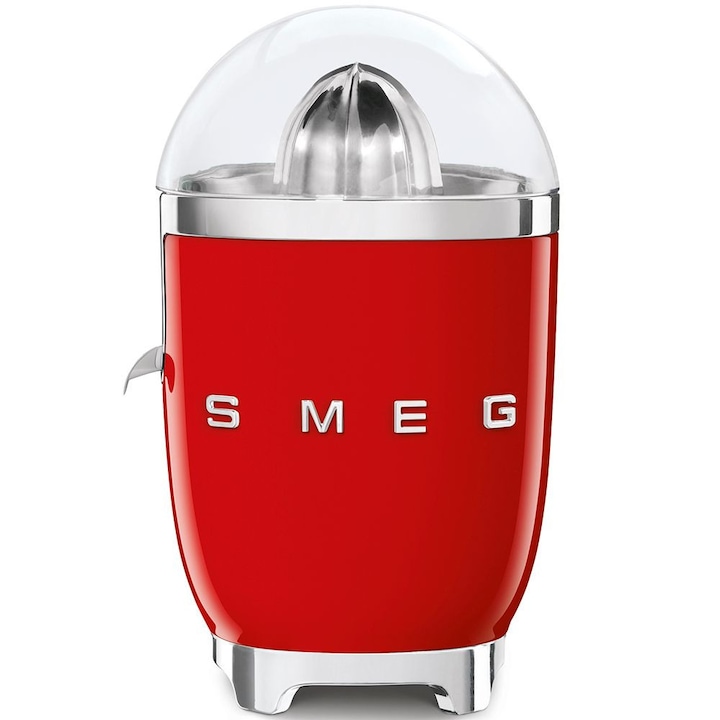 Цитрус преса Smeg CJF11RDEU, 50's Style, 70 W, Червена