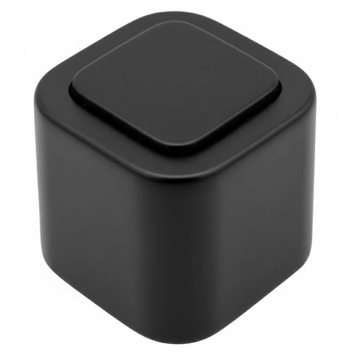 Opritor pentru usa Square, finisaj negru mat CB, 40X40 mm