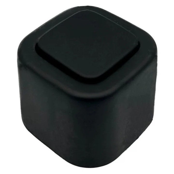 Квадратен ограничител за врата, матово черно покритие CB, 40X40 мм