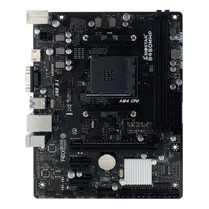 Дънна платка BIOSTAR B450MHP, Socket AM4