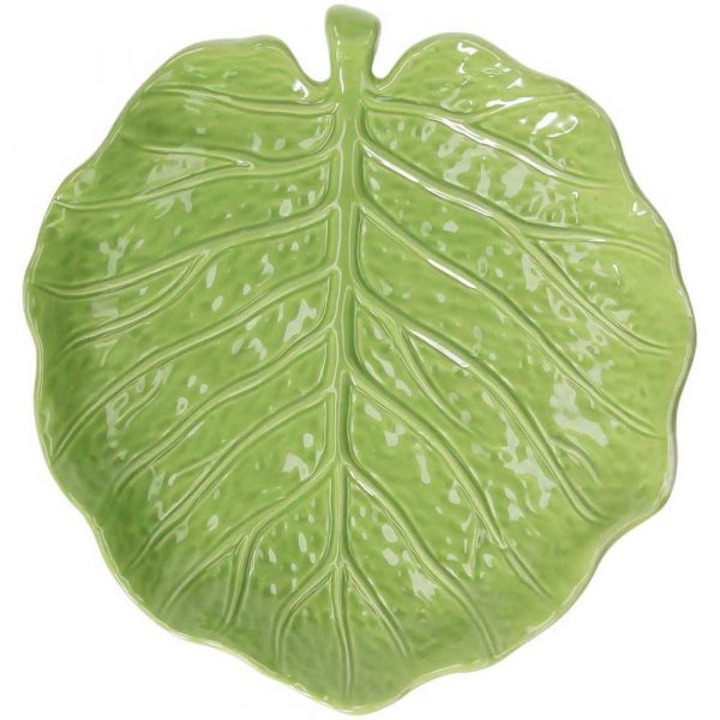 Tava/farfurie, Tognana, 23×21×3 cm, Ceramica, Verde