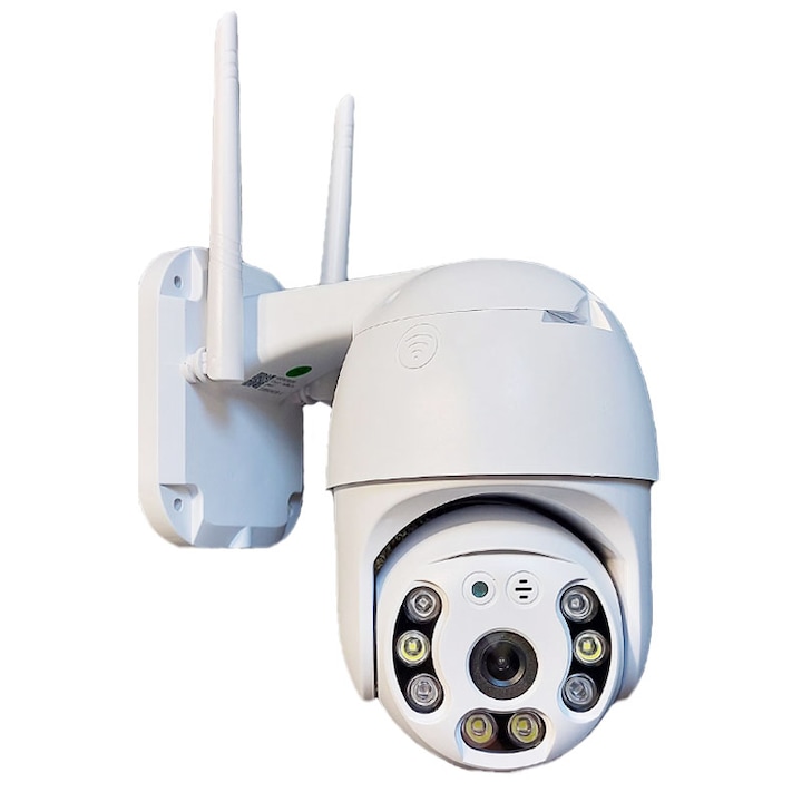 XV SMART WIFI térfigyelő kamera, telefon csatlakozás, Full HD 1920x1080, kültéri/beltéri, vízálló IP66, színes, éjszakai látás, mozgásérzékelő, riasztó, kétirányú hang