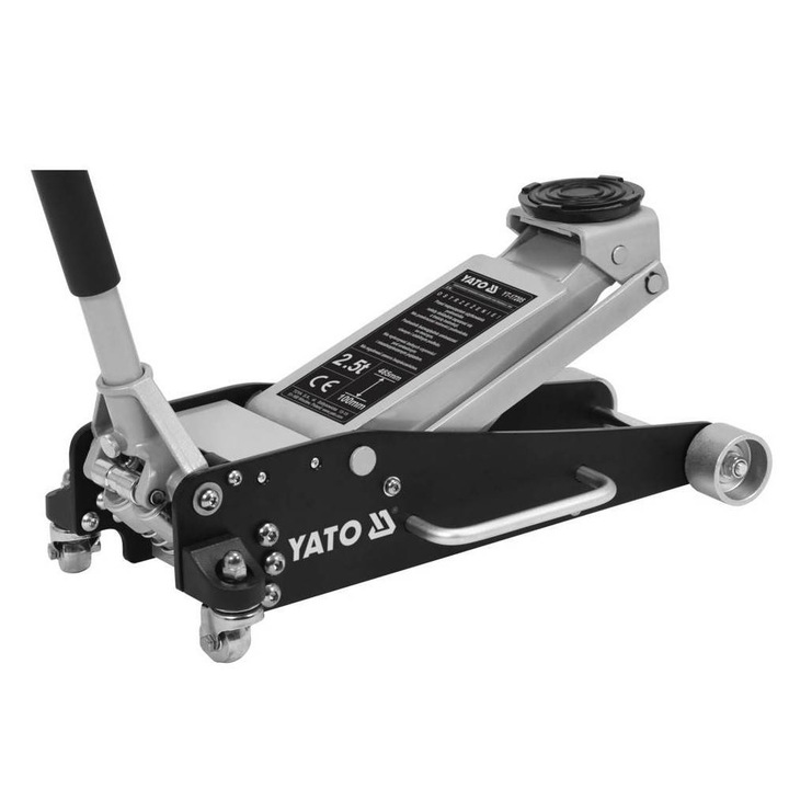 Cric hidraulic tip crocodil, capacitate 2.5 T, ridicare 100-465 mm, pompa dubla cu piston