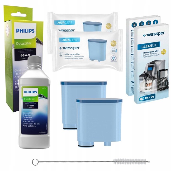 Kit intretinere pentru aparate di cafea, Wessper, compatibil cu Saeco Philips