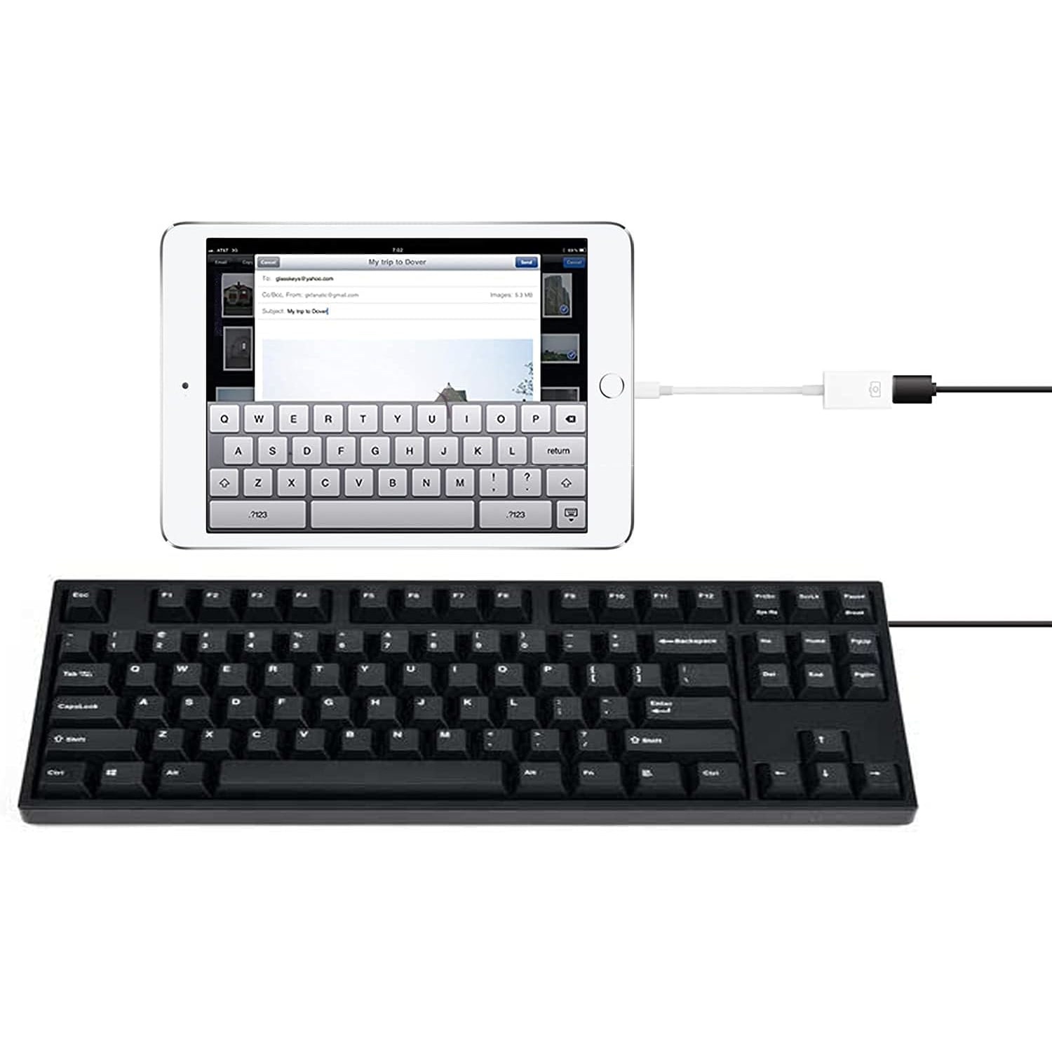 Adaptor, Lightning/USB, Alb eMAG.ro