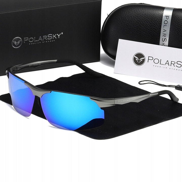 Ochelari de soare PolarSky SPORT, aluminiu, polarizare, multicolor, unisex