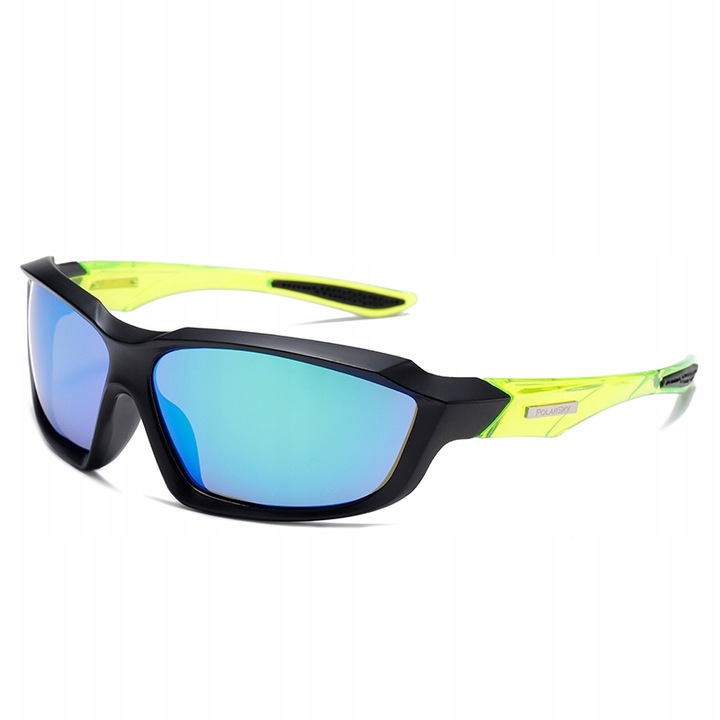 Ochelari de soare sportivi PolarSky PS-2411, polarizati, UV-400, verde