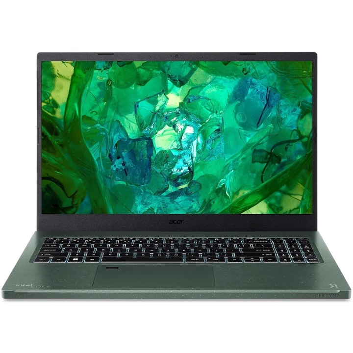 Laptop Acer Aspire Vero AV15-53P-52GF, 15.6 inch, Intel Core i5-1335U, 16 GB RAM, 512 GB SSD, Intel UMA Graphics, Free DOS