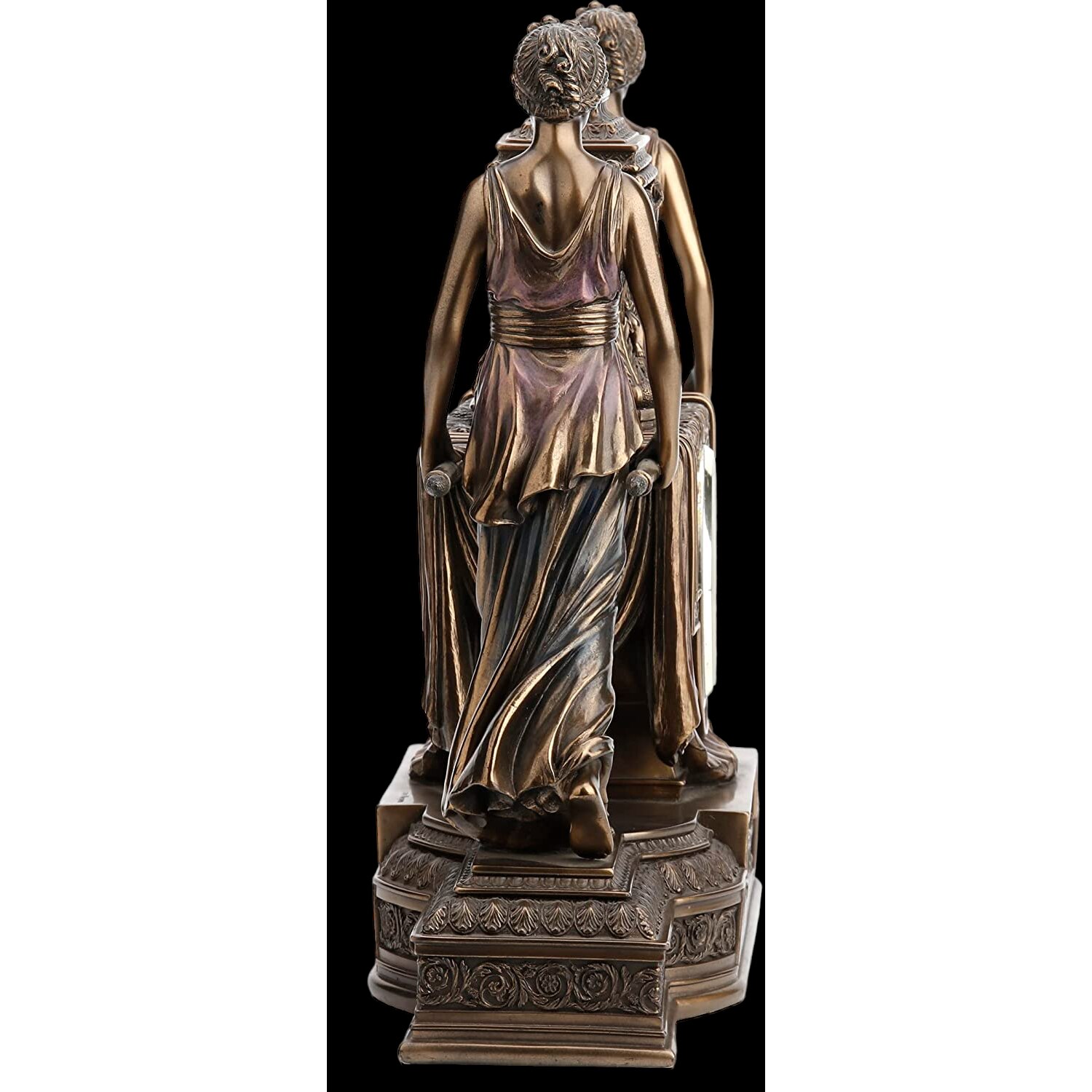 Ceas Stil Baroc, Rasina acoperita cu bronz, 36cm, 3.7kg, WU75563V4 ...