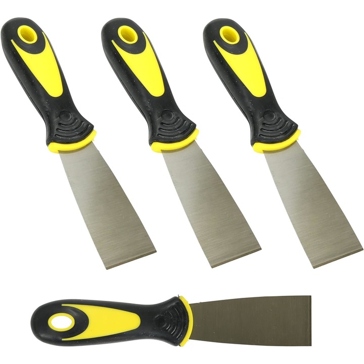 Комплект от 4 инструмента за изстъргване, жълто/черно
