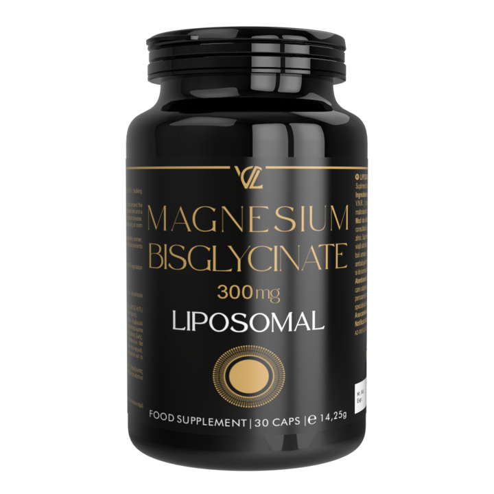 Supliment alimentar Magneziu Bisglicinat Lipozomal 300 mg, Vita Code Lab, 30 capsule vegetale