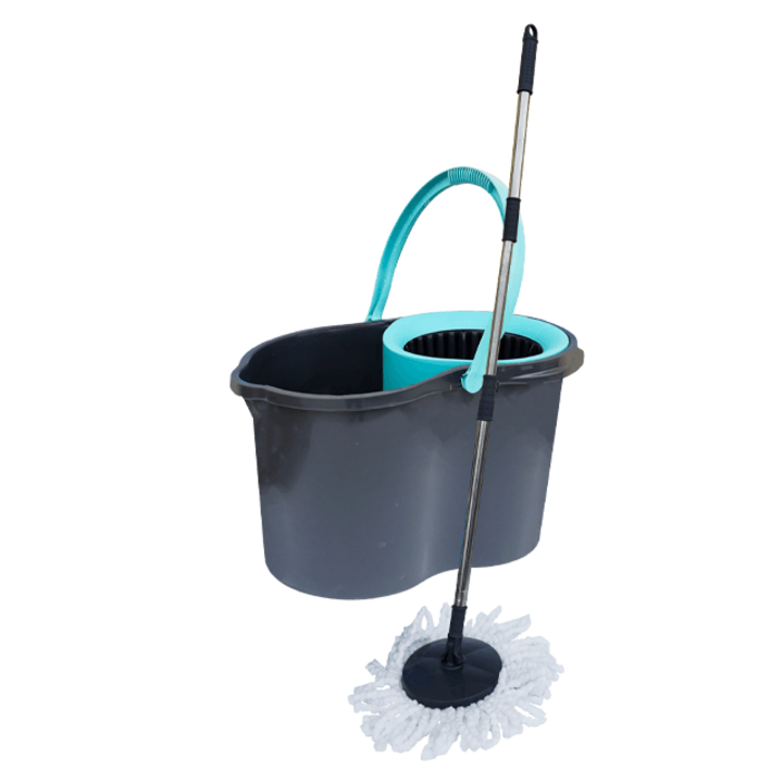 Set galeata Elefan 16 litri, negru, mop microfibra