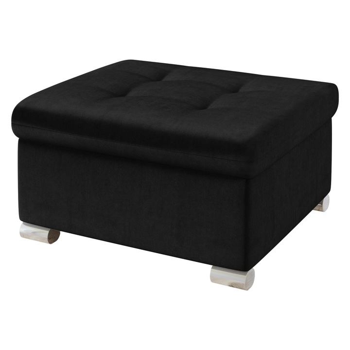 Taburet mic Tony, MIRJAN24, negru, 68x70x41cm