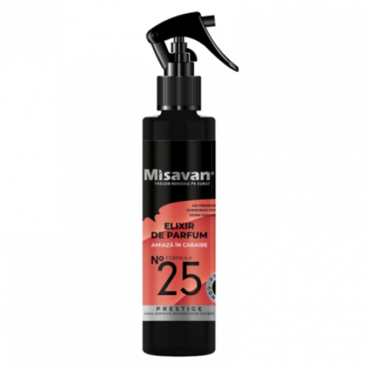 Misavan fürdőszobai légfrissítő, Parfüm Elixir No. 25, Noon in the Caribbean, 200 ml